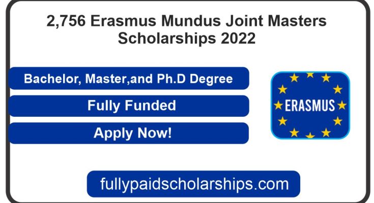 2,756 Erasmus Mundus Joint Masters Scholarships 2022 | Fully Funded