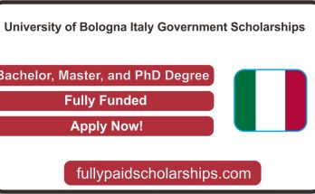 University of Bologna Italy Government Scholarships 2022