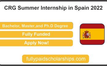 CRG Summer Internship in Spain 2022