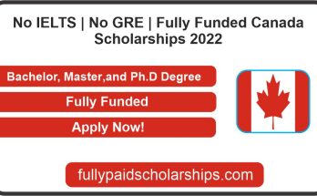 No IELTS | No GRE | Fully Funded Canada Scholarships 2022
