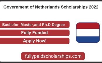 Government of Netherlands Scholarships 2022 (Fully Funded)