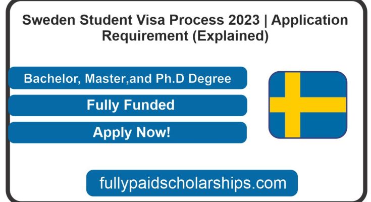 Sweden Student Visa Process 2023 | Application Requirement (Explained)
