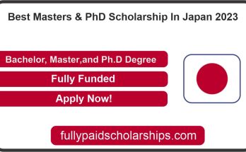 Best Masters & PhD Scholarship In Japan 2023