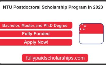 NTU Postdoctoral Scholarship Program In 2023