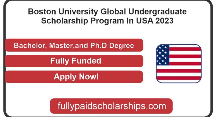 Boston University Global Undergraduate Scholarship Program In USA 2023