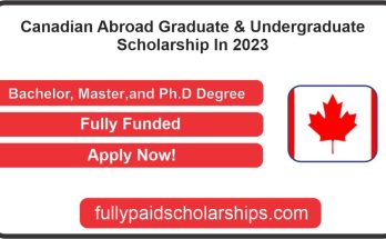 Canadian Abroad Graduate & Undergraduate Scholarship In 2023