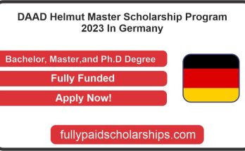 DAAD Helmut Master Scholarship Program 2023 In Germany