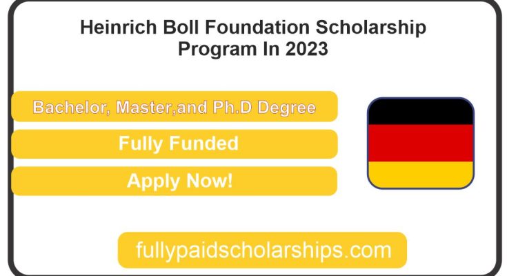 Heinrich Boll Foundation Scholarship Program In 2023