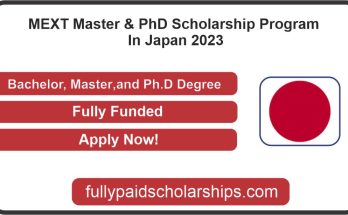 MEXT Master & PhD Scholarship Program In Japan 2023