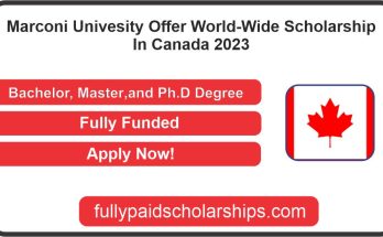 Marconi Univesity Offer World-Wide Scholarship In Canada 2023