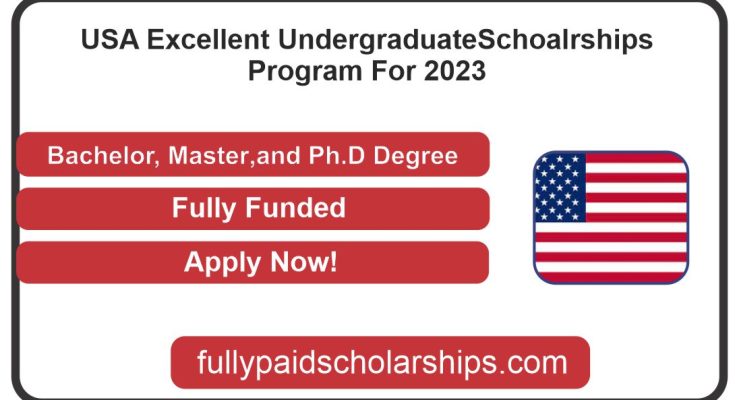 USA Excellent UndergraduateSchoalrships Program For 2023