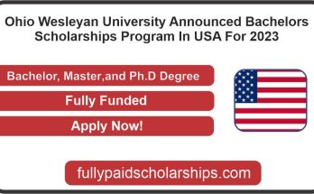Ohio Wesleyan University Announced Bachelors Scholarships Program In USA For 2023