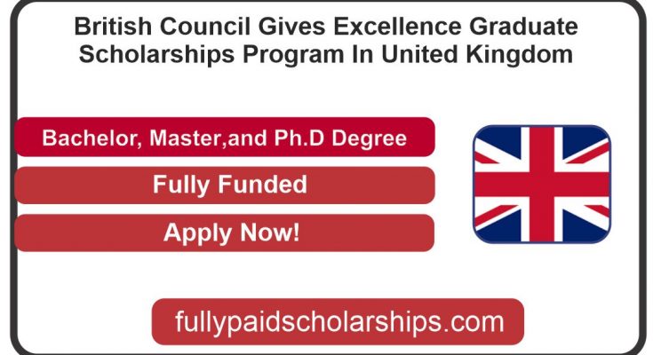 British Council Gives Excellence Graduate Scholarships Program In United Kingdom For 2024