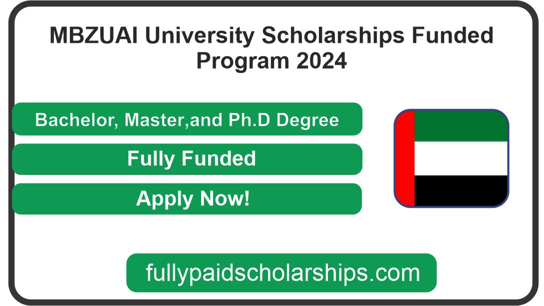 MBZUAI University Announced Highly Graduate Scholarships Funded Program ...