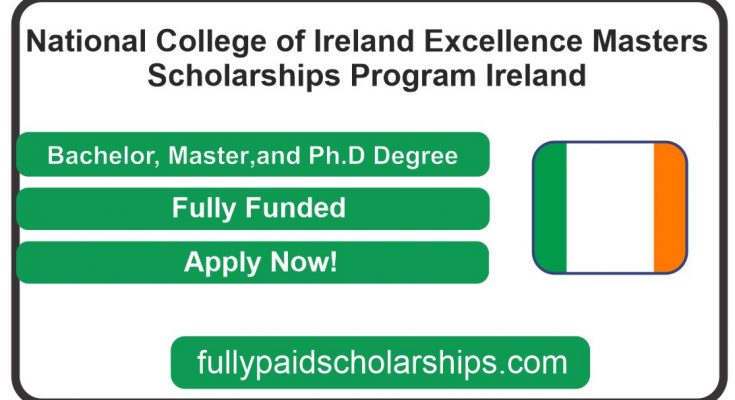 National College of Ireland Excellence Masters Scholarships Program In Ireland For 2024