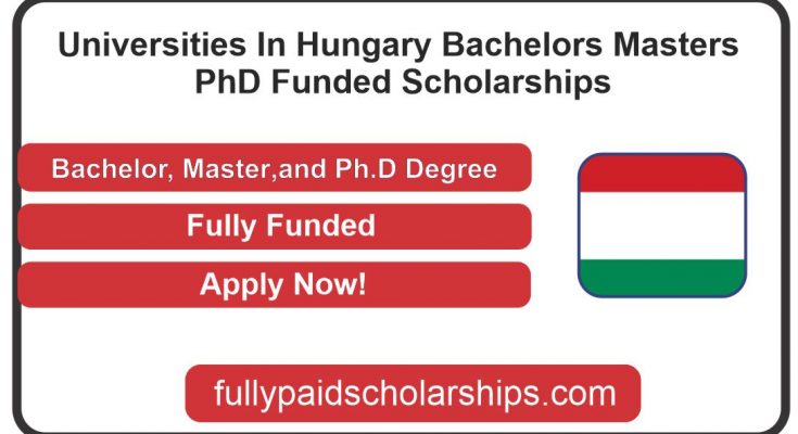 Universities In Hungary Bachelors MastersPhD Funded Scholarships