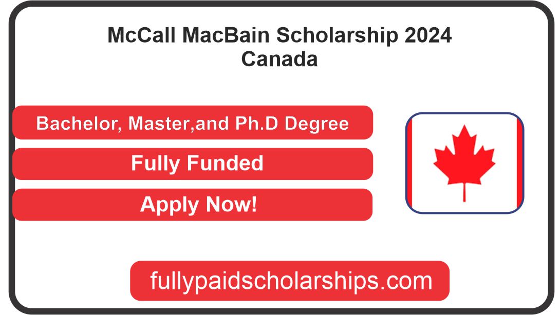 McCall MacBain Scholarship 2024 in Canada For International Student